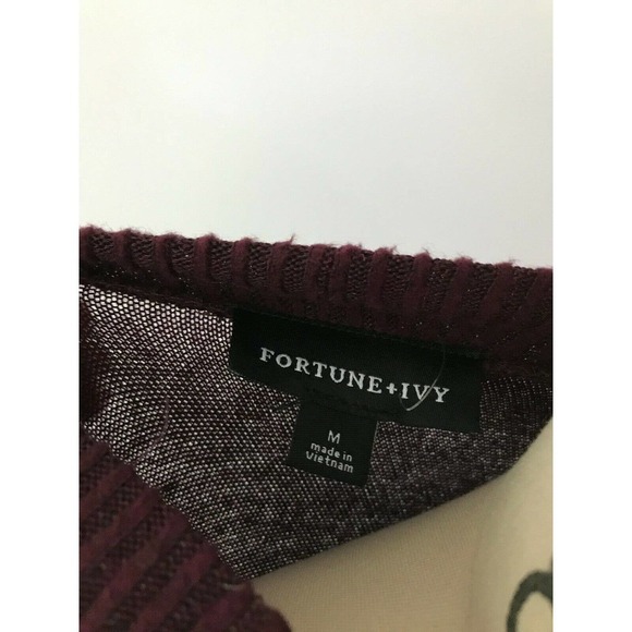 Fortune Ivy Stitch Fix Maroon‎ Red Keyhole Dress - Picture 8 of 8